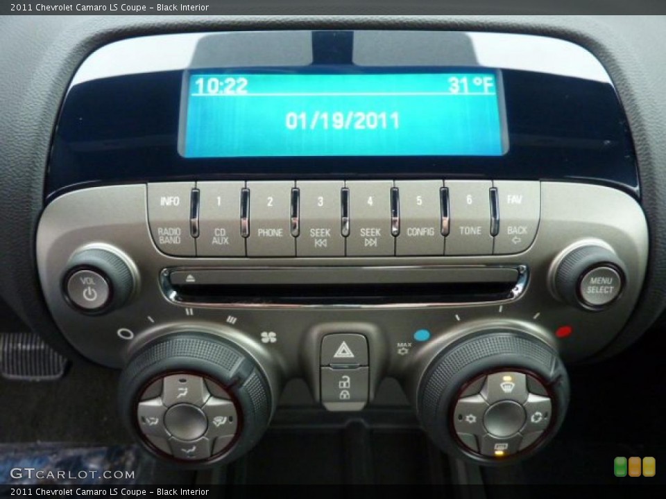 Black Interior Controls for the 2011 Chevrolet Camaro LS Coupe #43399368