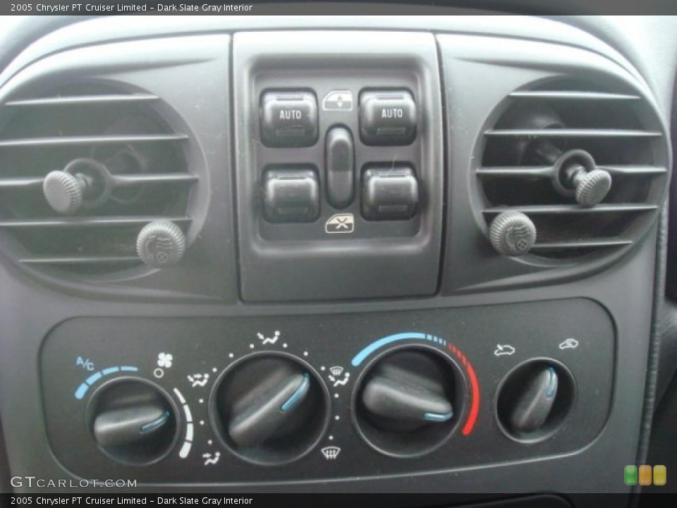 Dark Slate Gray Interior Controls for the 2005 Chrysler PT Cruiser Limited #43410612