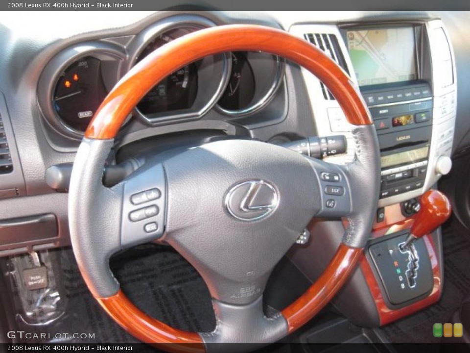 Black Interior Controls for the 2008 Lexus RX 400h Hybrid #43413108