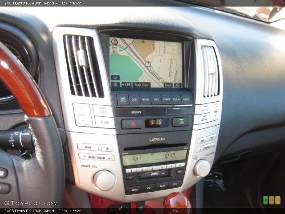 Black Interior Controls for the 2008 Lexus RX 400h Hybrid #43413124
