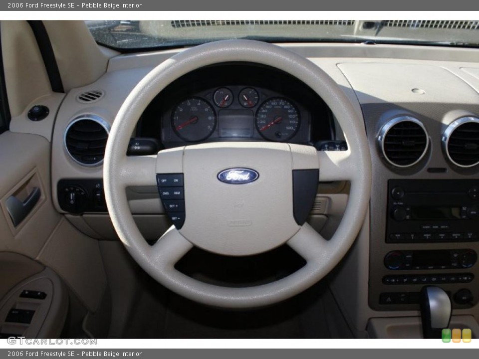 Pebble Beige Interior Steering Wheel for the 2006 Ford Freestyle SE #43414080