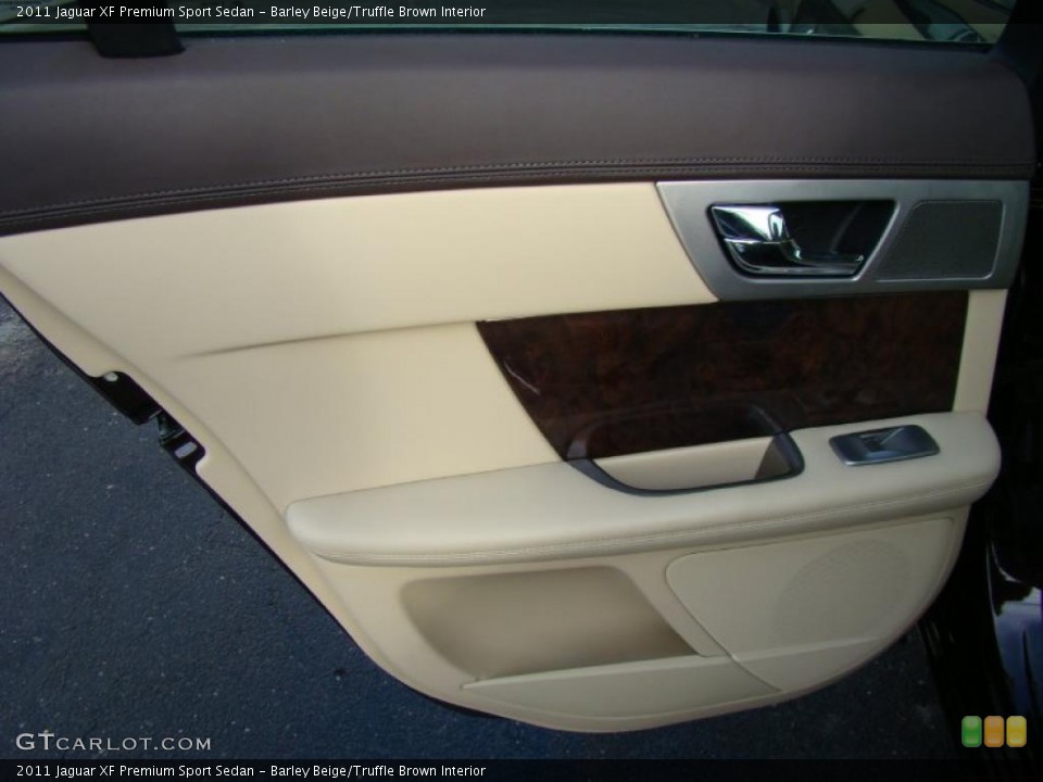 Barley Beige/Truffle Brown Interior Door Panel for the 2011 Jaguar XF Premium Sport Sedan #43414896