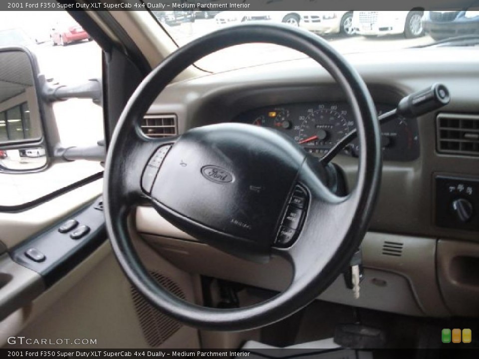 Medium Parchment Interior Steering Wheel for the 2001 Ford F350 Super Duty XLT SuperCab 4x4 Dually #43416092