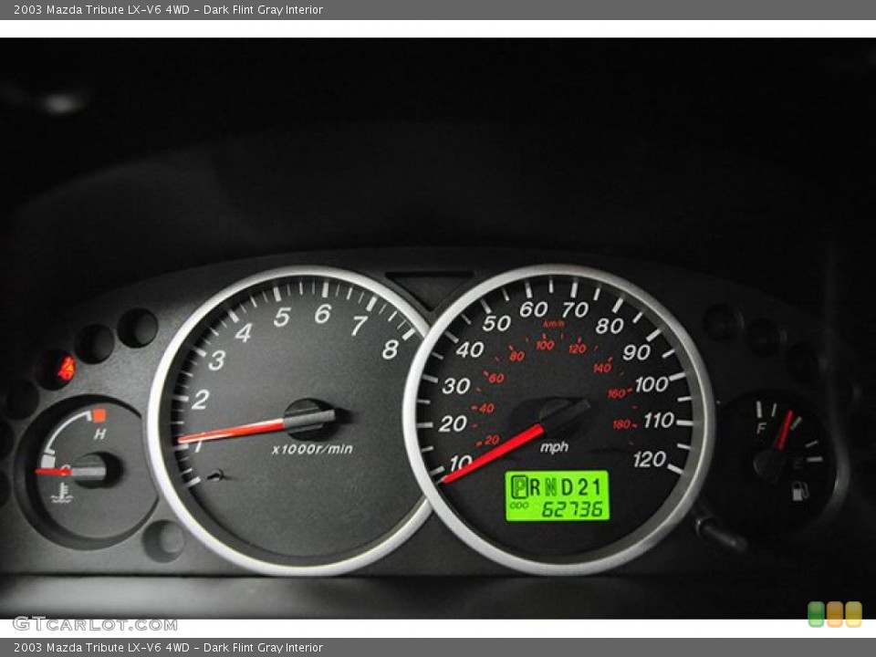 Dark Flint Gray Interior Gauges for the 2003 Mazda Tribute LX-V6 4WD #43419128