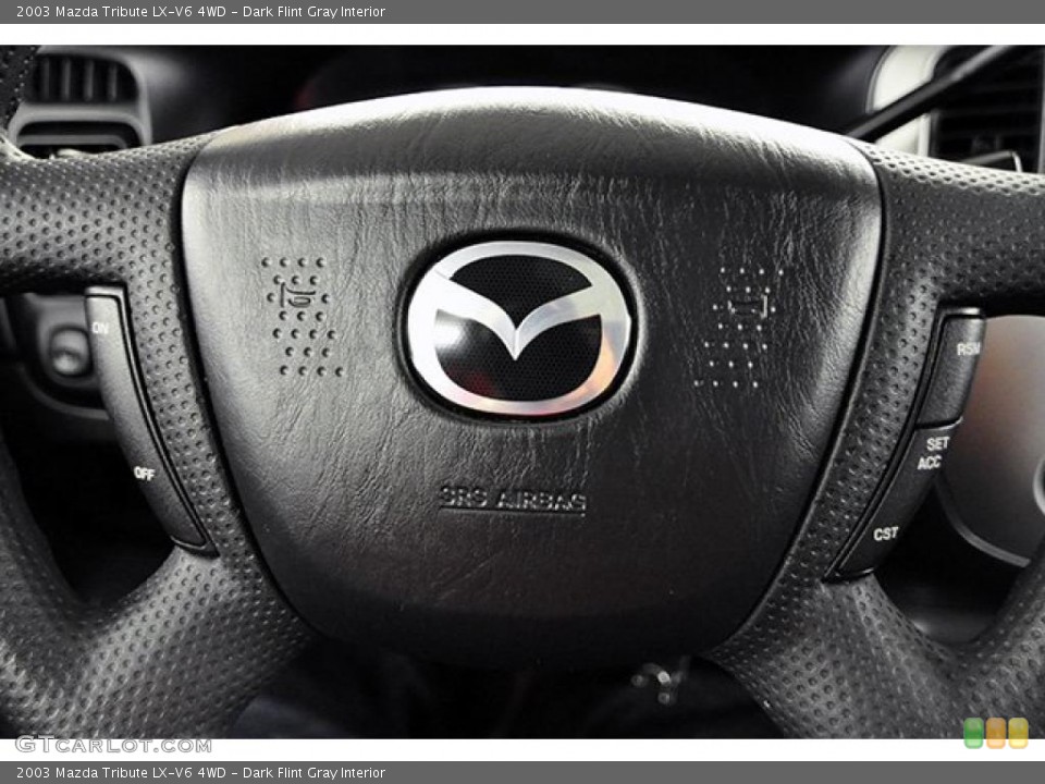 Dark Flint Gray Interior Controls for the 2003 Mazda Tribute LX-V6 4WD #43419156