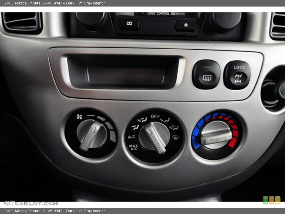 Dark Flint Gray Interior Controls for the 2003 Mazda Tribute LX-V6 4WD #43419216