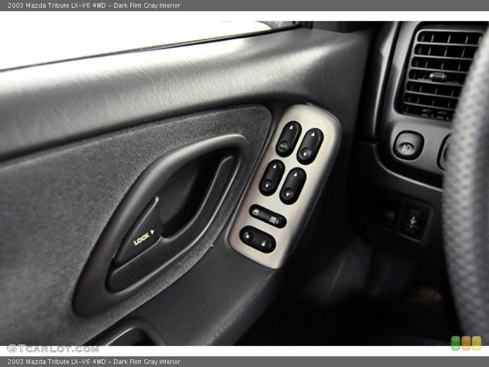 Dark Flint Gray Interior Controls for the 2003 Mazda Tribute LX-V6 4WD #43419232