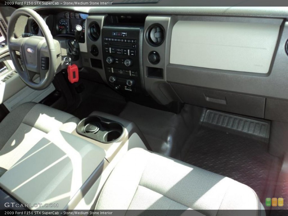 Stone/Medium Stone Interior Dashboard for the 2009 Ford F150 STX SuperCab #43428137