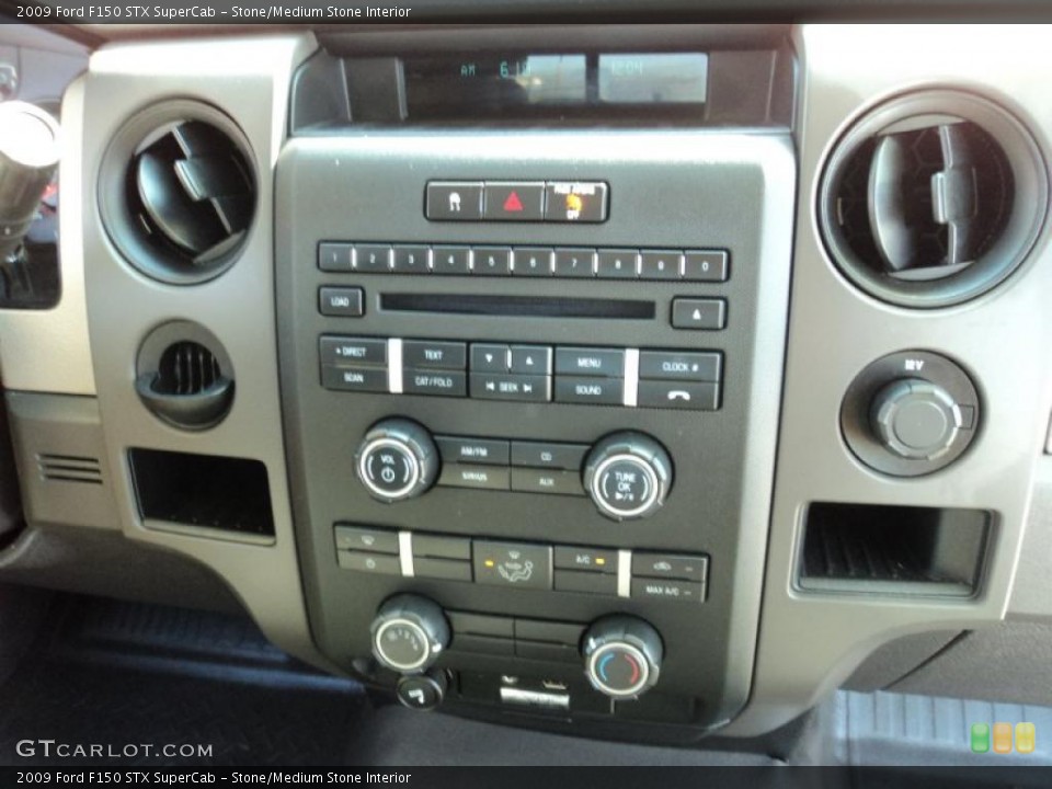 Stone/Medium Stone Interior Controls for the 2009 Ford F150 STX SuperCab #43428169