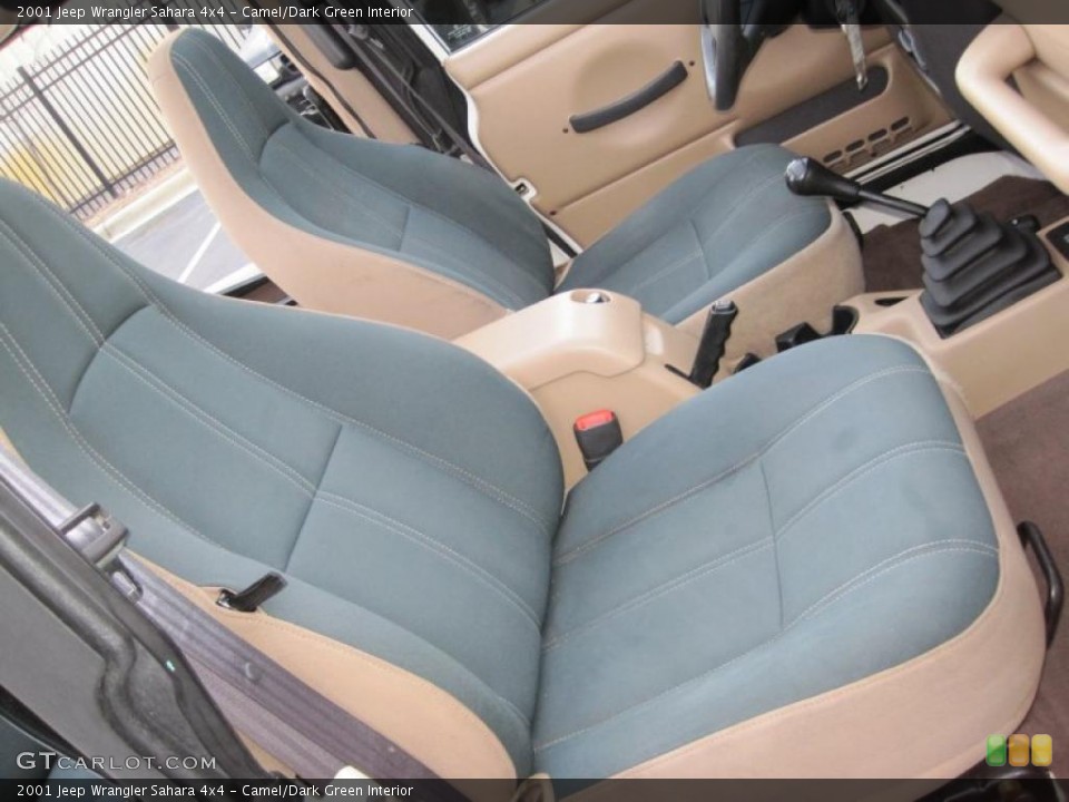 Camel/Dark Green Interior Photo for the 2001 Jeep Wrangler Sahara 4x4 #43430029