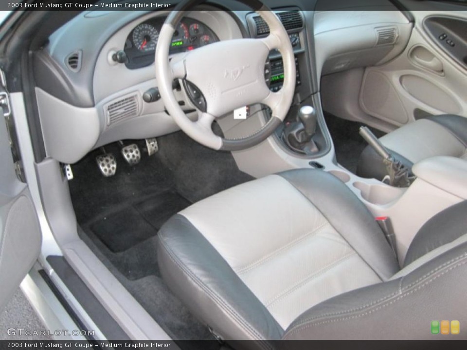 Medium Graphite Interior Prime Interior for the 2003 Ford Mustang GT Coupe #43430689