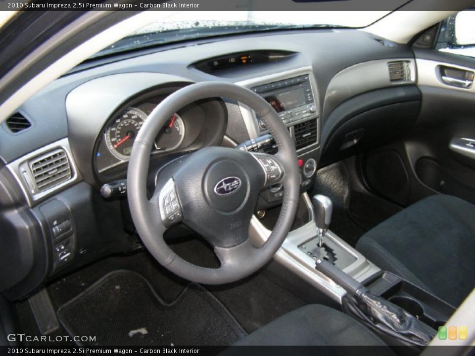 Carbon Black Interior Prime Interior for the 2010 Subaru Impreza 2.5i Premium Wagon #43431153
