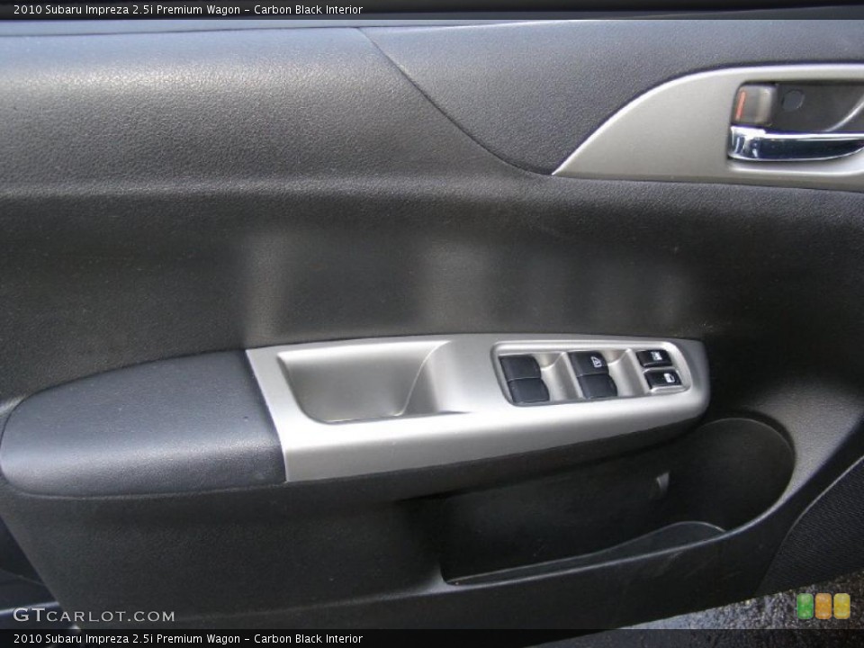 Carbon Black Interior Door Panel for the 2010 Subaru Impreza 2.5i Premium Wagon #43431173