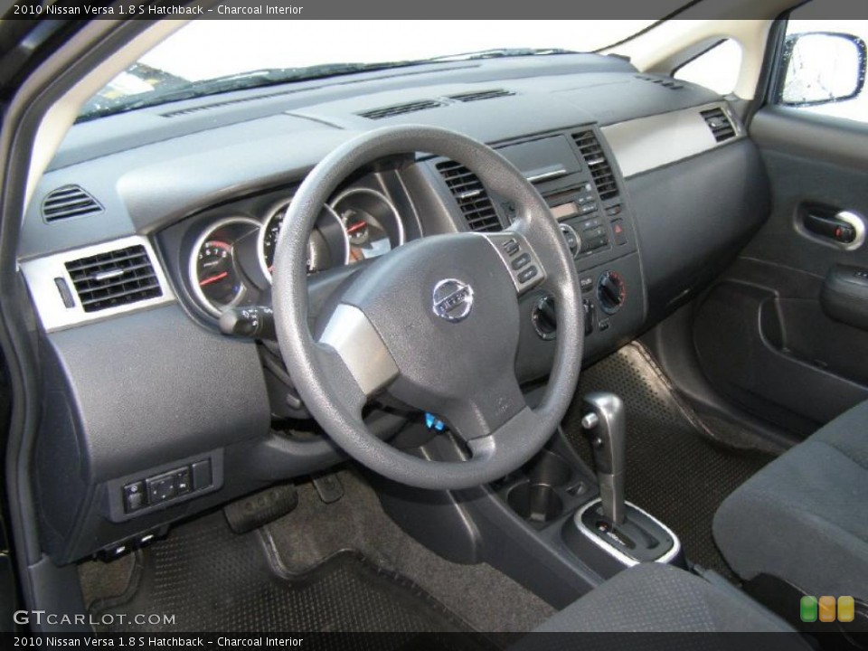 Charcoal Interior Dashboard for the 2010 Nissan Versa 1.8 S Hatchback #43431357