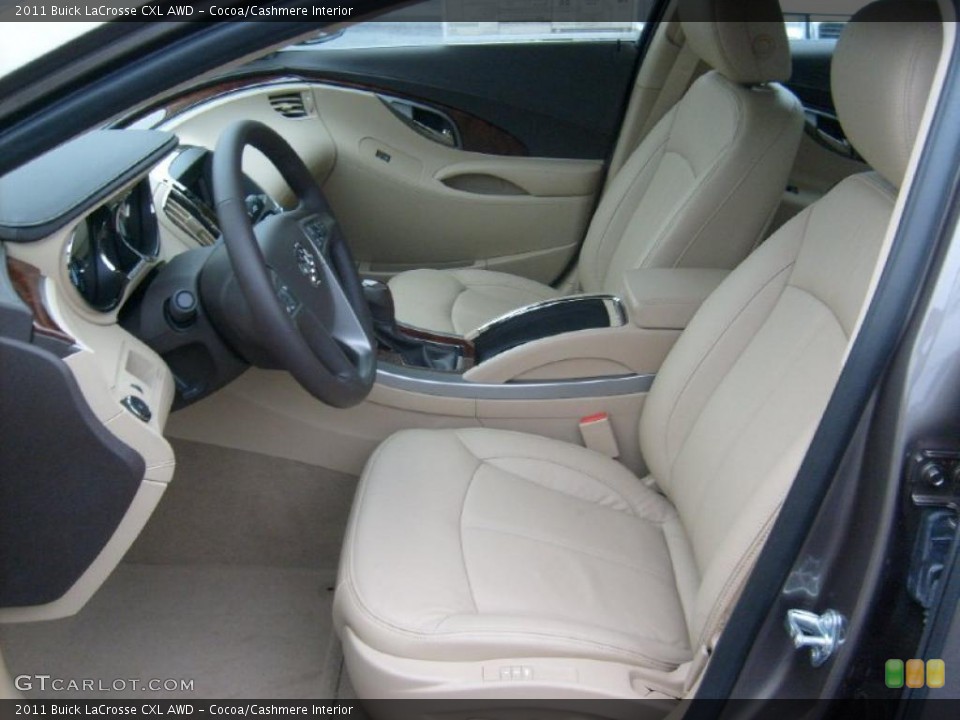Cocoa/Cashmere Interior Photo for the 2011 Buick LaCrosse CXL AWD #43432667