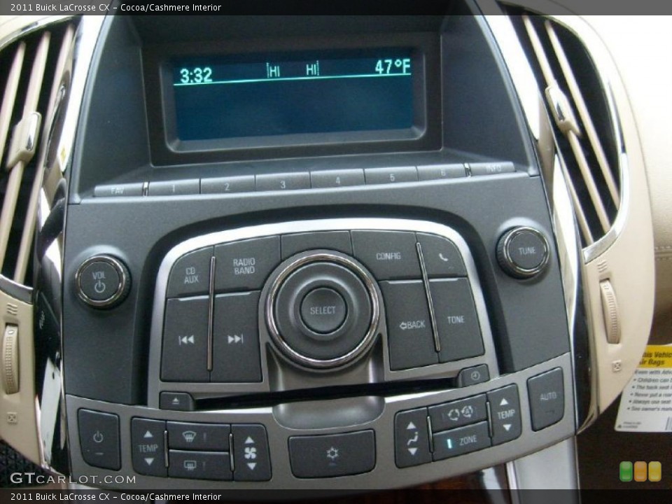 Cocoa/Cashmere Interior Controls for the 2011 Buick LaCrosse CX #43434139