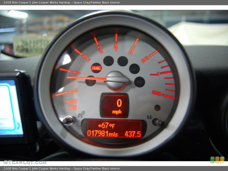 Space Gray/Panther Black Interior Gauges for the 2008 Mini Cooper S John Cooper Works Hardtop #43434279