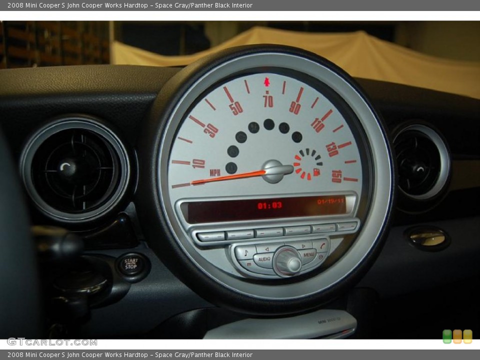 Space Gray/Panther Black Interior Gauges for the 2008 Mini Cooper S John Cooper Works Hardtop #43434327