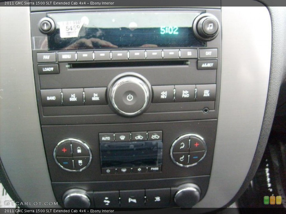 Ebony Interior Controls for the 2011 GMC Sierra 1500 SLT Extended Cab 4x4 #43434779