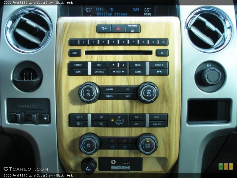 Black Interior Controls for the 2011 Ford F150 Lariat SuperCrew #43434975