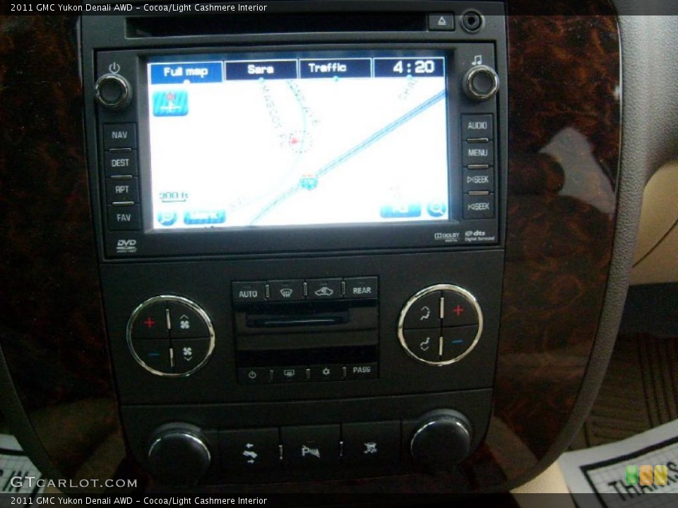 Cocoa/Light Cashmere Interior Navigation for the 2011 GMC Yukon Denali AWD #43435095