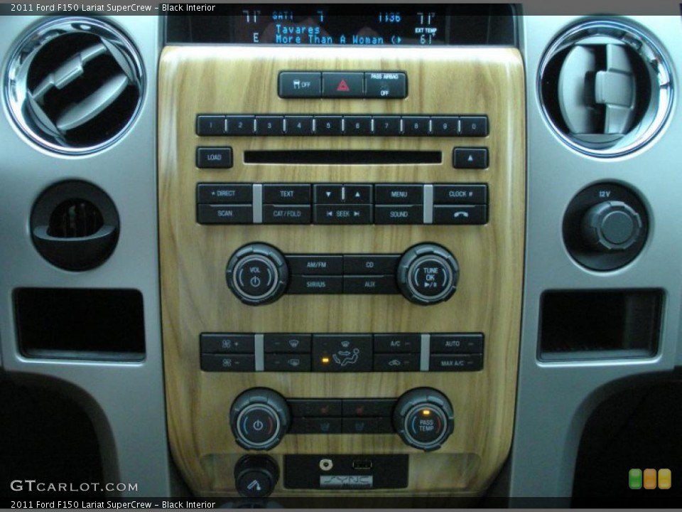 Black Interior Controls for the 2011 Ford F150 Lariat SuperCrew #43436203