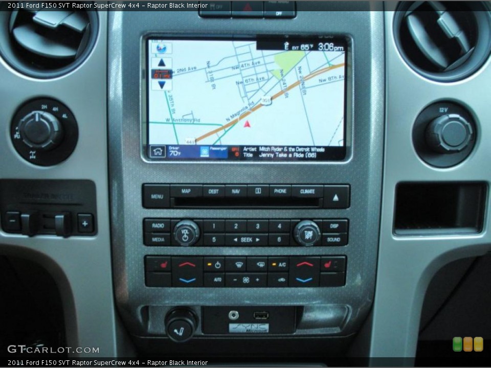 Raptor Black Interior Controls for the 2011 Ford F150 SVT Raptor SuperCrew 4x4 #43436463