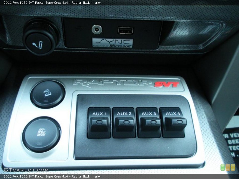 Raptor Black Interior Controls for the 2011 Ford F150 SVT Raptor SuperCrew 4x4 #43436478