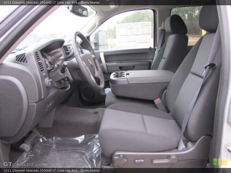 Ebony Interior Photo for the 2011 Chevrolet Silverado 2500HD LT Crew Cab 4x4 #43436851