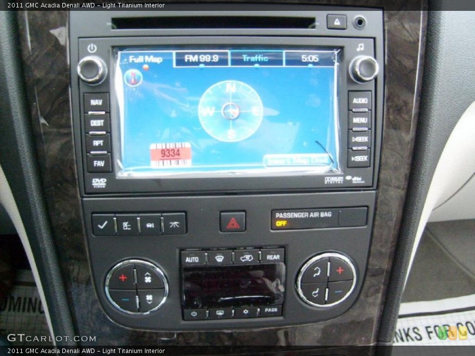 Light Titanium Interior Controls for the 2011 GMC Acadia Denali AWD #43436875