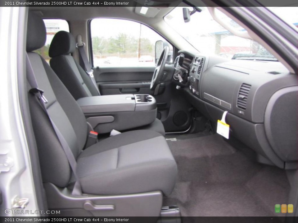 Ebony Interior Photo for the 2011 Chevrolet Silverado 2500HD LT Crew Cab 4x4 #43436891