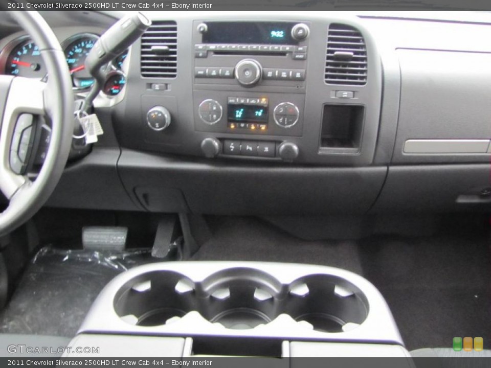 Ebony Interior Controls for the 2011 Chevrolet Silverado 2500HD LT Crew Cab 4x4 #43436903
