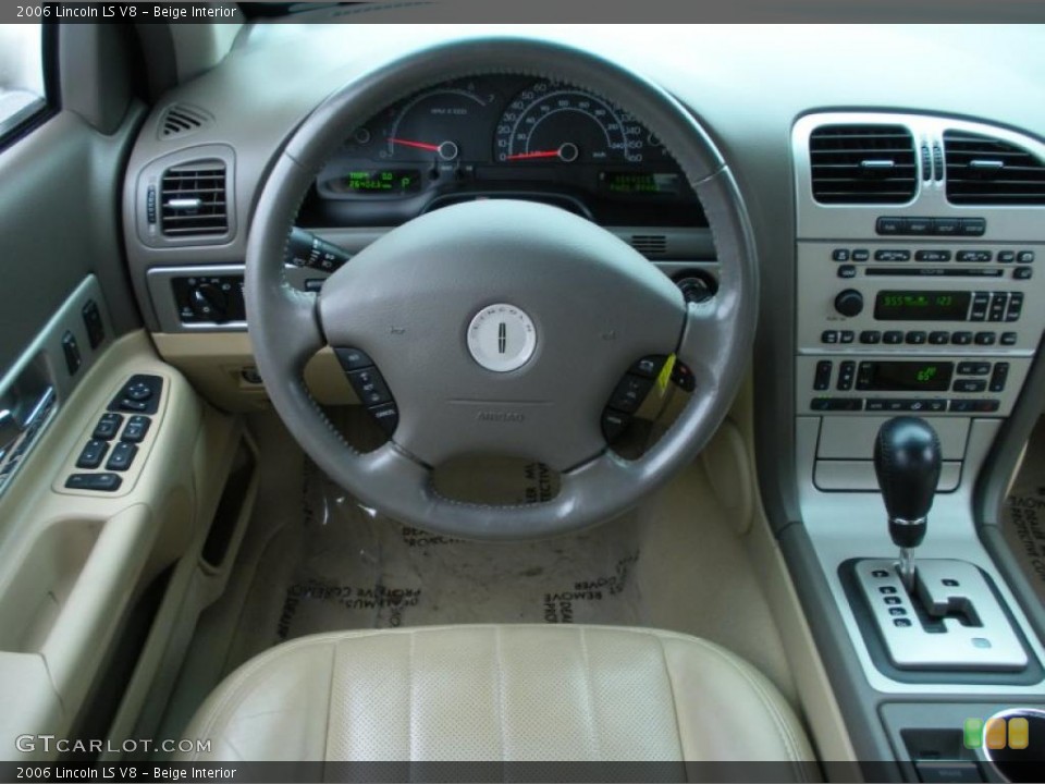 Beige Interior Dashboard for the 2006 Lincoln LS V8 #43437363