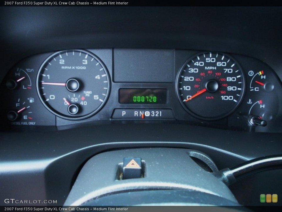 Medium Flint Interior Gauges for the 2007 Ford F350 Super Duty XL Crew Cab Chassis #43437678