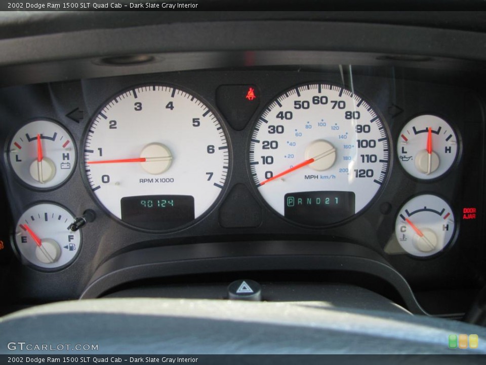 Dark Slate Gray Interior Gauges for the 2002 Dodge Ram 1500 SLT Quad Cab #43438434