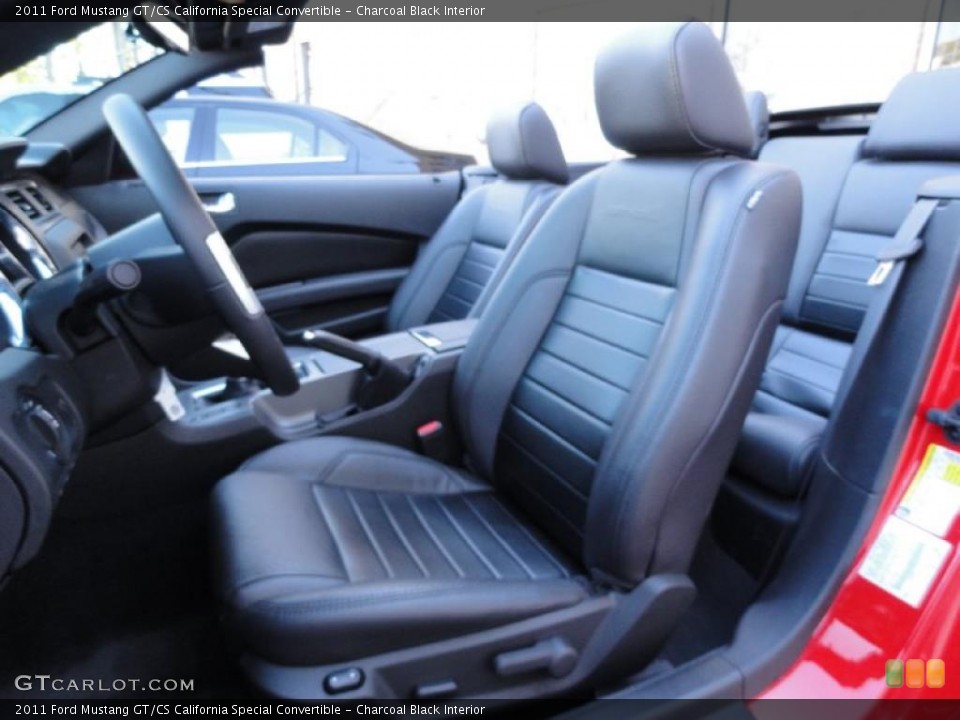 Charcoal Black Interior Photo for the 2011 Ford Mustang GT/CS California Special Convertible #43438846