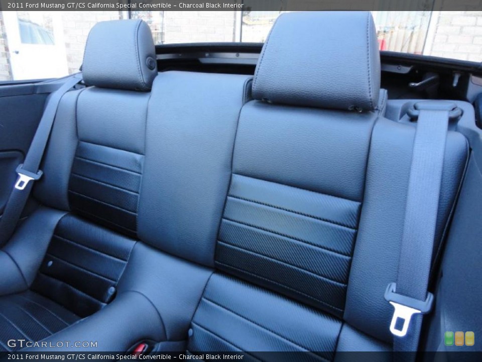 Charcoal Black Interior Photo for the 2011 Ford Mustang GT/CS California Special Convertible #43438862