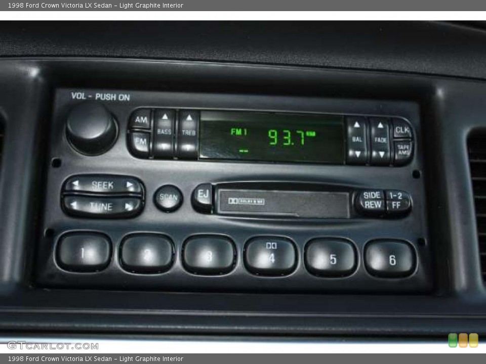 Light Graphite Interior Controls for the 1998 Ford Crown Victoria LX Sedan #43442208