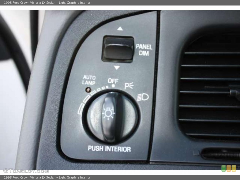 Light Graphite Interior Controls for the 1998 Ford Crown Victoria LX Sedan #43442276
