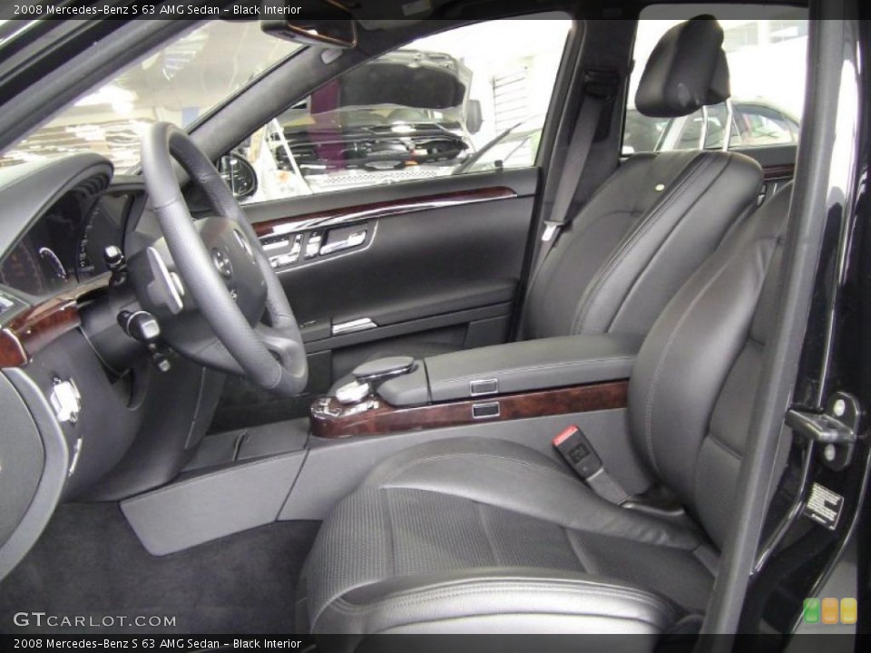Black Interior Photo for the 2008 Mercedes-Benz S 63 AMG Sedan #43444068