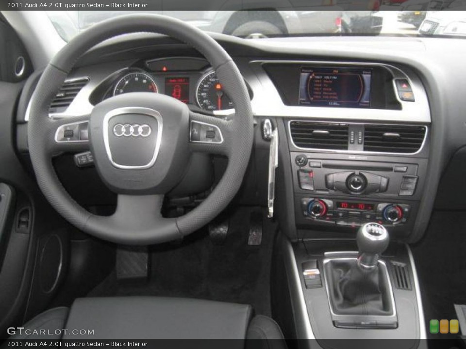 Black Interior Dashboard for the 2011 Audi A4 2.0T quattro Sedan #43446394