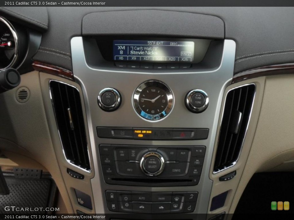Cashmere/Cocoa Interior Controls for the 2011 Cadillac CTS 3.0 Sedan #43457280