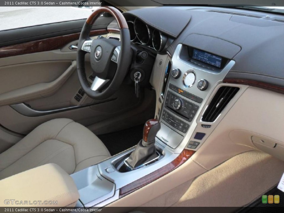 Cashmere/Cocoa Interior Dashboard for the 2011 Cadillac CTS 3.0 Sedan #43457428