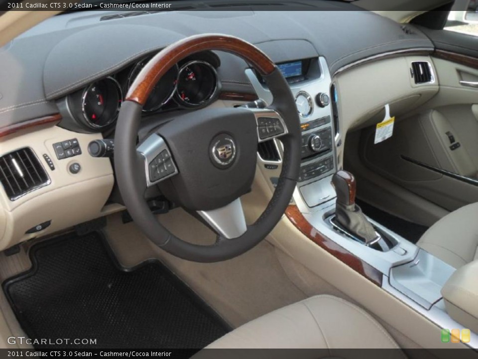 Cashmere/Cocoa Interior Prime Interior for the 2011 Cadillac CTS 3.0 Sedan #43457520