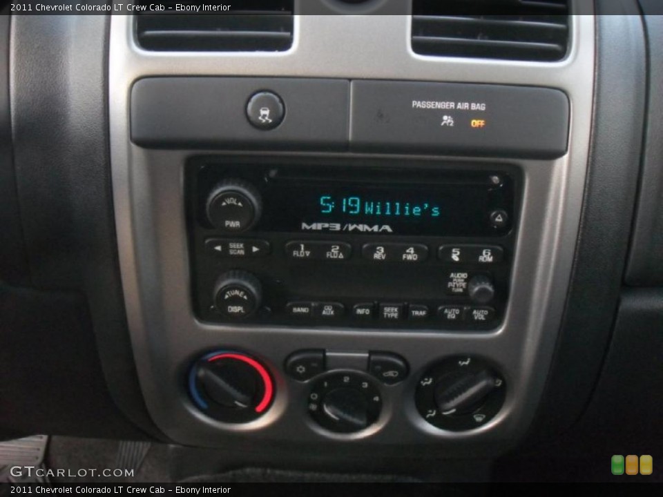 Ebony Interior Controls for the 2011 Chevrolet Colorado LT Crew Cab #43458924