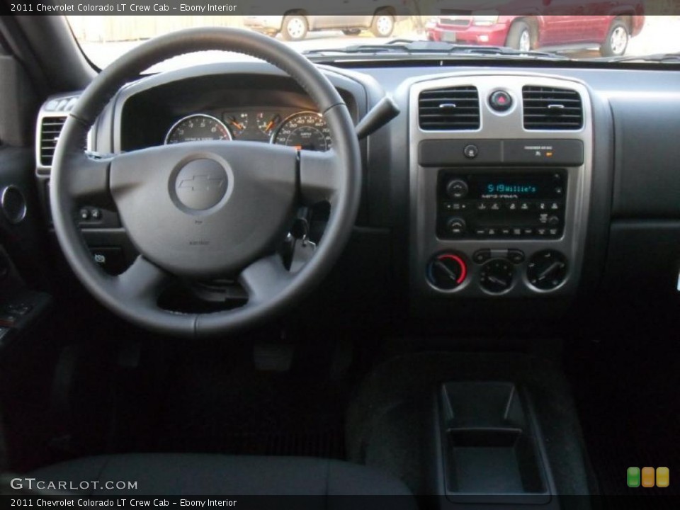 Ebony Interior Dashboard for the 2011 Chevrolet Colorado LT Crew Cab #43458980