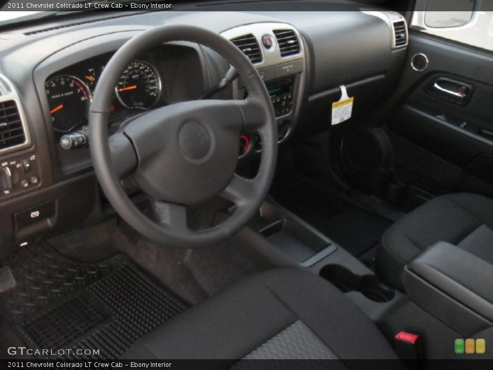 Ebony Interior Prime Interior for the 2011 Chevrolet Colorado LT Crew Cab #43459132