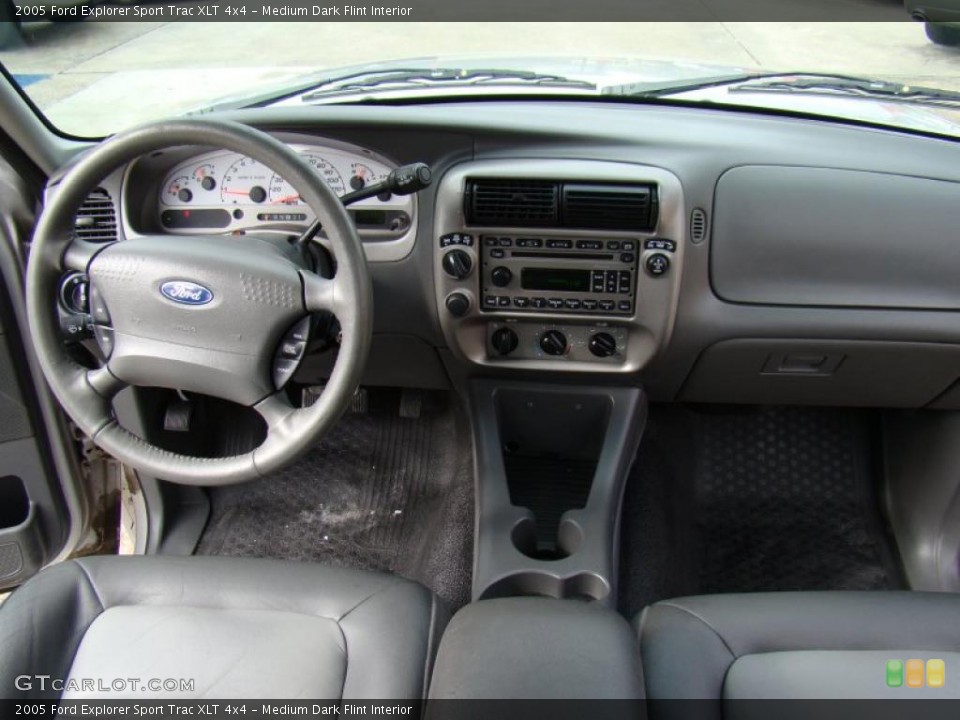 Medium Dark Flint Interior Dashboard for the 2005 Ford Explorer Sport Trac XLT 4x4 #43461548