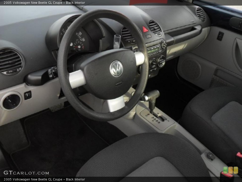 Black Interior Prime Interior for the 2005 Volkswagen New Beetle GL Coupe #43462280