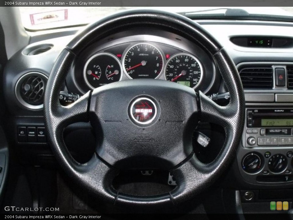 Dark Gray Interior Steering Wheel for the 2004 Subaru Impreza WRX Sedan #43466890